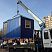 Дом из блок-контейнера, синий профнастил
