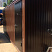 Дом из блок-контейнера, коричневый профнастил
