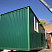 Блок-контейнер металлический, зеленый профлист